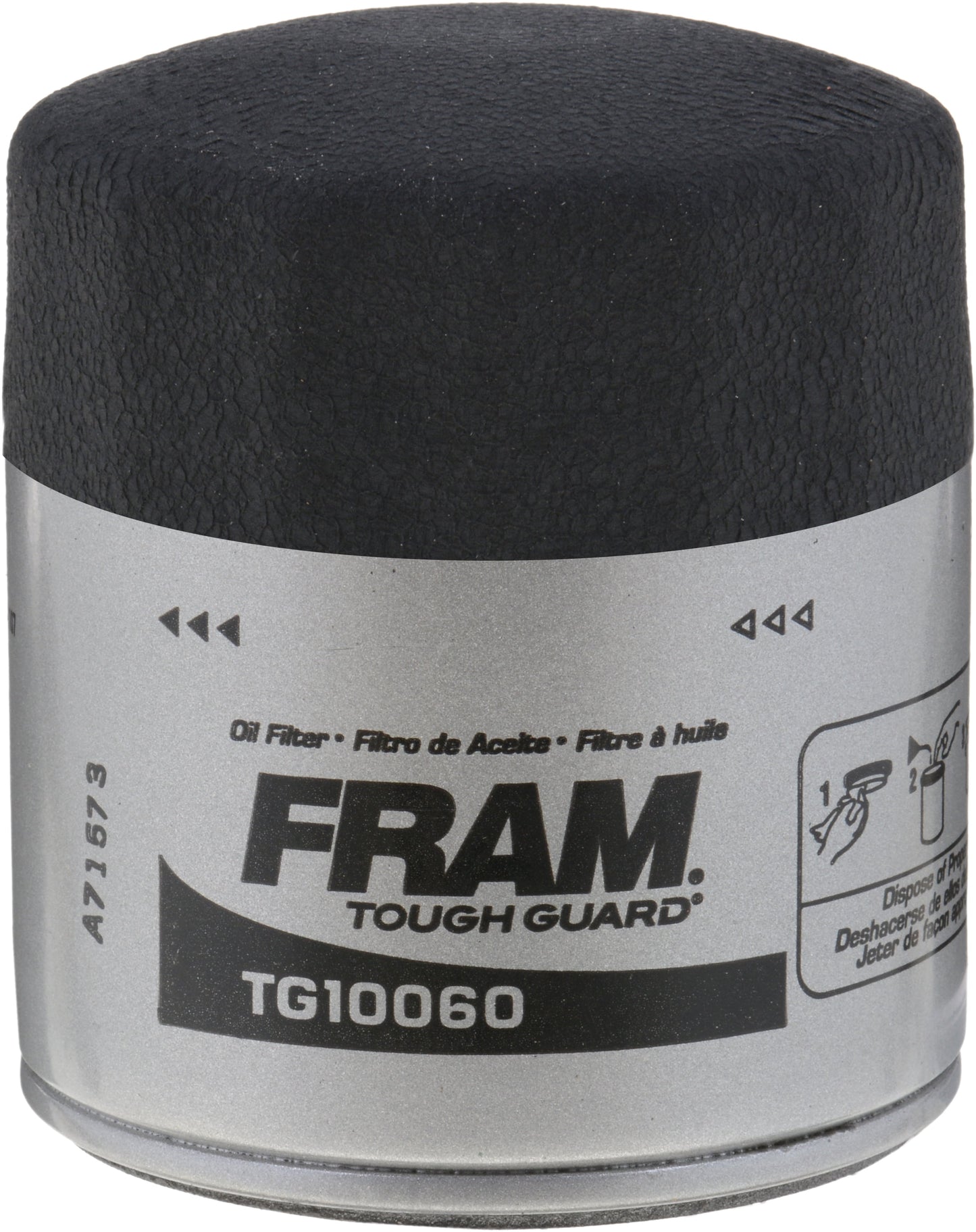 (3 Pack)  Tough Guard 15,000 Mile Oil Filter, TG10060, Replacement Oil Filter for Select Vehicles